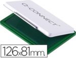 Almofada para Carimbo Q-Connect 126X81 mm. Cor verde.