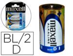 Pilha Maxell Alcalina 1.5V Tipo D Lr20 Blister De 2 Unidades