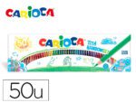 Lápis de Cor Carioca Tita. Caixa 50 unidades, cores sortidas.