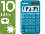 Calculadora de Bolso Casio Sl-310Uc-Bu, com 10 dígitos Tax +/-, tecla duplo zero. Cor azul.