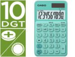 Calculadora de Bolso Casio Sl-310Uc-Gn, com 10 dígitos Tax +/-, tecla duplo zero. Cor verde.