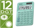 Calculadora de Secretária Casio Ms-20Uc-Gn, com 12 dígitos, Tax +/-. Cor verde.