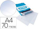 Bolsa Catálogo/Mica Elba Standard. Formato A4, 70 microns cristal. Caixa com 100 unidades.