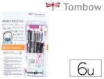 Conjunto Caligrafia Tombow Lettering Beginner para principiante com 6 peças.