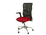 Cadeira de direção Pyc encosto alto regulável em altura vermelha altura 1010+70 mm. Comprimento 610 mm. Prof. 550 mm.
