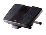 Apoio de Pés Fellowes Ultimate série profissional. Ajustável a 3 alturas, cor preto, formato 100X388X338 mm.