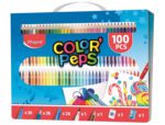Estojo de Pintura Maped Color Peps, kit 100 peças sortidas.
