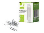 Clips Niquelados Q-Connect labiado. Nº 2 - 32 mm. Caixa com 100 unidades.