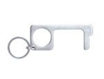 Chaveiro Higiénico Anticontacto Bigox aço inoxidável. Tamanho 3,20X7,60 cm.