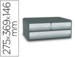 Bloco Classificador Cep Moov Up. Com 3 gavetas. Formato 275X369X147. Cor cinza.