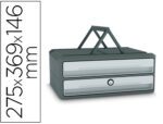 Bloco Classificador Cep Moov Up. Com 2 gavetas. Formato 275X369X147. Cor cinza.