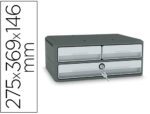 Bloco Classificador Cep Moov Up. Com 3 gavetas. Cor cinza.