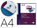 Pasta Canguru Liderpapel Polipropileno Din A4 2 Aneis 25 Mm Mistos Azul Translucido