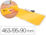 Quadro Branco De Vidro Para Secretaria Leitz Cosy Com Marcador E Apagador Cor Amarelo 150X60X380 Mm