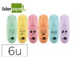 Marcador Fluorescente Stabilo Boss 70 pastel, estojo de 6 unidades, cores sortidas.