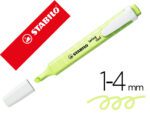 Marcador Fluorescente Stabilo Swing Cool, cor pastel Lima.
