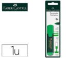 Marcador Fluorescente Faber Castell Textliner 48-63, cor verde, Blister de 1 unidade.
