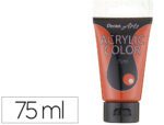 Tinta Acrilica Pentel Em Tubo De 75 Ml Cor Castanho