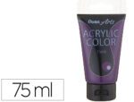 Tinta Acrilica Pentel Em Tubo De 75 Ml Cor Roxo