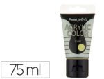 Tinta Acrilica Pentel Em Tubo De 75 Ml Cor Especial Perola Iridescente Amarelo