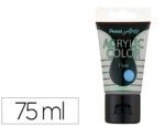 Tinta Acrilica Pentel Em Tubo De 75 Ml Cor Especial Perola Iridescente Azul