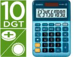 Calculadora de Secretária Casio Ms-100em, com 10 dígitos, Tx +/- tecla duplo zero. Cor azul.