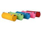 Estojo Escolar Oxford Kangoo Kids redondo grande. Cores sortidas, medida 220X70X90 mm.