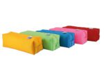 Estojo Escolar Oxford Kangoo Kids quadrado grande. Cores sortidas, medida 220X80X70 mm.