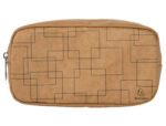 Estojo Escolar Exacompta eterneco Couro. Imitação vegetal grande retangular, medida 105X75X205 mm.