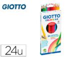 Lápis de Cor Giotto Colors 3.0. Caixa com 24 cores, mina 3 unidades.