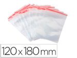 Bolsa Plastico Auto Selada Q-Connect 120X180 Mm Pack De 100 Unidades
