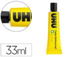 Cola Universal Uhu sem solventes. Tubo com 33 ml.