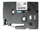 Fita Genérica p/ Rotuladora Brother TZe231 Preto/Branco