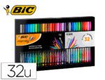 Marcador Bic Intesity Collection, estojo de 32 unidades, cores sortidas.