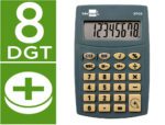 Calculadora de Bolso Liderpapel Xf03, formato:  99X64X9 mm., 8 dígitos a pilhas, cor cinza.