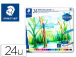Lápis de Cor Staedtler águarelaveis. Caixa metálica de 24 cores sortidas.
