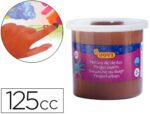 Estojo de Pintura a Dedos Jovi 125 ml., cor castanho opaco.