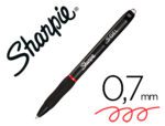 Esferográfica Sharpie retrátil tinta gel, ponta 0,7 mm. Cor vermelho.