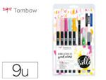Conjunto de Caligrafia Tombow Blended Lettering Good Vibes 9 peças