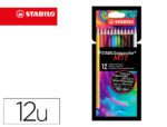 Lápis de Cor Stabilo Aquacolor Arty Line aguarelas, estojo de cartão de 12 unidades.