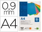 Capa de Encadernação Liderpapel cartão. Formato A4 de 0,9 mm. Cor laranja fluor, pack de 50 unidades.