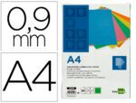 Capa de Encadernação Liderpapel cartão. Formato A4 de 0,9 mm. Cor verde fluor, pack de 50 unidades.