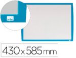 Quadro Branco Nobo Magnetico Moldura Azul 43X58,5 Cm