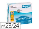 Agrafes Galvanizados Rapid. Tamanho Nº 23/24 Strong. Caixa 1000 unidades.