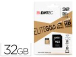 Cartão de Memória Sd Micro Emtec Class 10 Gold, com adaptador, 32 Gb.