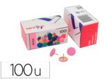 Pioneses Lismania Office Cor Rosa Caixa De 100 Unidades
