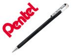 Roller Gel Pentel K110 Mattehop, cor preto, ponta de 1 mm.