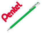 Roller Gel Pentel K110 Mattehop, cor verde, ponta de 1 mm.