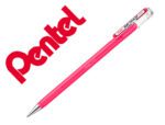 Roller Gel Pentel K110 Mattehop, cor rosa, ponta de 1 mm.