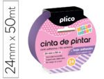 Fita Adesiva Plico para pintor, baixa aderência, medida 50 Mt. X 24 mm.